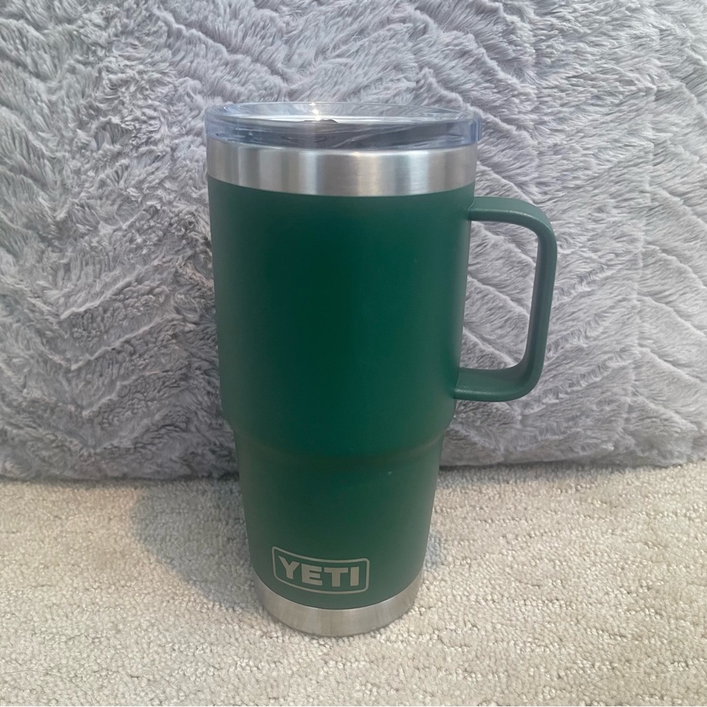 Yeti Northwoods Green 24oz Rambler with Handle